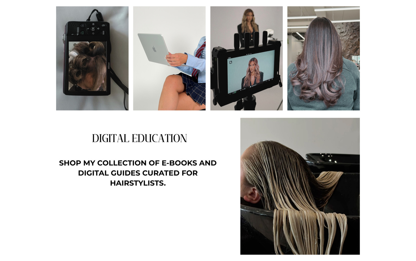 Digital education: e-books and digital guides for hairstylists